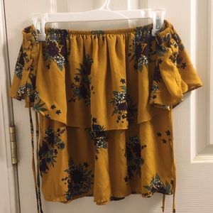 Off the shoulder flowy top